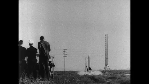 1946-V2 / Rocket Test / USA / 1946 Stock Footage 77884562