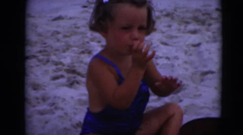 1947: beach scene is seen MIDDLETOWN Stock Footage