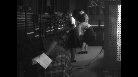 1947-Electronic Numerical Integrator and Computer / Computer Technology / USA / Stock Footage 77845815