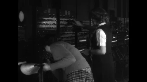 1947-Electronic Numerical Integrator and Computer / Computer Technology / USA / 스톡 동영상 77845817