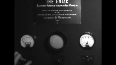 1947-Electronic Numerical Integrator and Computer / Computer Technology / USA / Stock Footage