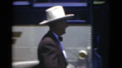 1947: man in suit is seen walking MIDDLETOWN Stock Footage