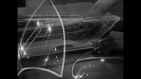 1947 - Plexiglas is used in various products including artificial eyes, Stock-Footage 79451566
