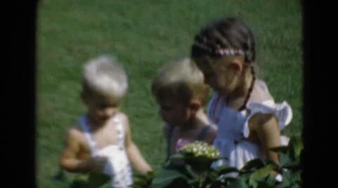1947: teaching my kids how to love nature. MIDDLETOWN Stock Footage