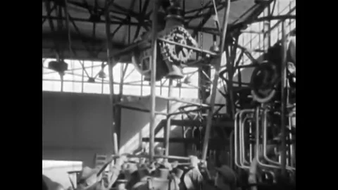 1947 - The transference of liquid chemicals into the combustion chamber and the Stock Footage
