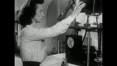 1947 - Various devices are used to vibrate and to flex Plexiglas and optical Stock-Footage 79451518