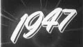 1947 YEAR Vintage Old Film 1940s Title 1040s Graphic Leader 8mm 7115 HD Footage
