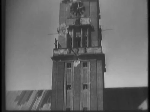 1948 _ Berlins mayor gives a speech to Germans in which acknowledges the Stock Footage
