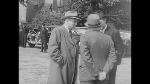 1948-Conference / Ruhr Area / Germany / 1948 Stock Footage