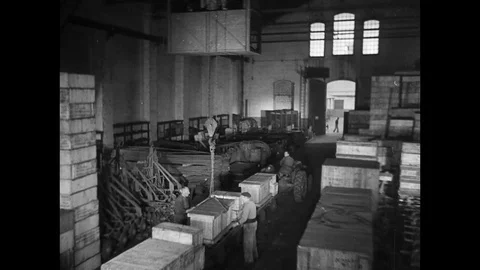 1948-Ford Plant / Barcelona / Spain / 1948 Stock Footage