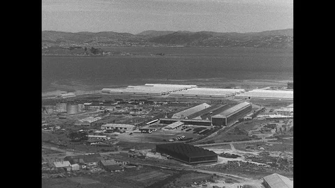 1948-Ford Plant / Wellington / New Zealand / 1948 Stock Footage