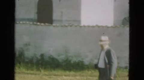 1948: garden is seen DENMARK Stock Footage