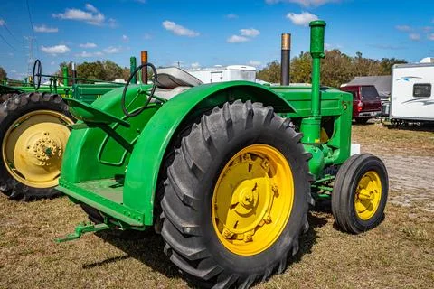 1948 John Deere Model D Tractor Stock Photos