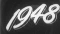 1948 YEAR Vintage Old 1940s Film Title Graphic Leader 8mm 7109 HD Footage