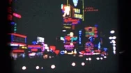 1949: Amazing Footage Of Neon City Lights At Night. New Orleans Lousiana Stock Footage