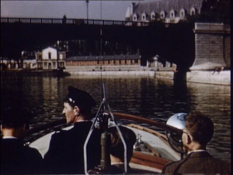 1949-Building / Paris / France / 1940-1959 Stock Footage