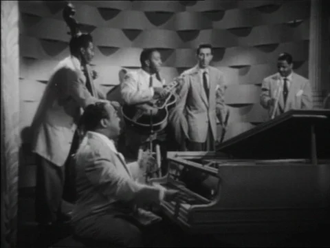 1949-Count Basie / Jazz / USA / 1950-1959 Stock Footage