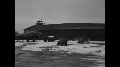 1949-Food Supply / US Army / Austria / 1949 Stock Footage