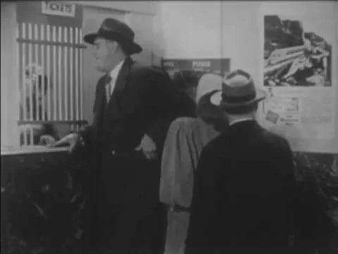 1949 -- A group of students fix toys for needy children. Stock Footage