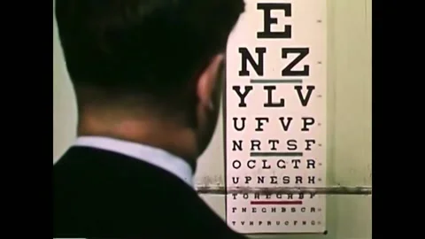 1949 - The human eye's automatic ability to focus and respond to natural light Video stock 246361655