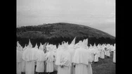 1949-Ku Klux Klan / Ceremony / Usa / 1949 Stock Footage