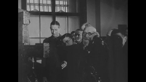 1949-Mark W. Clark / Ceremony / Leopold Figl / Austria / 1949 Stock Footage