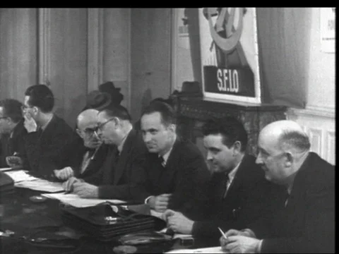 1949-Maurice Thorez / France / 1940-1949 Stock Footage