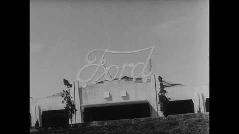 1949-Singapore / Ford Plant / 1949 Stock Footage