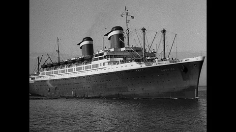 1949-Thomas Dewey / Ship / USA / 1949 Stock Footage