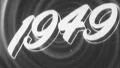 1949 YEAR Vintage Old Film 1940s Title Graphic Leader 8mm 7106 HD Footage