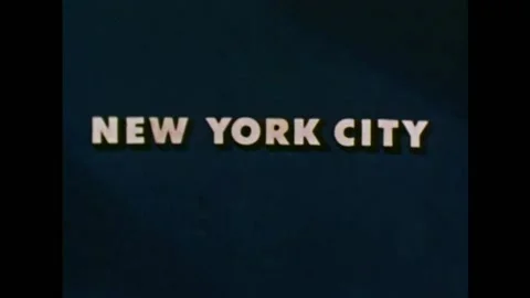 1950 - A cityscape of Manhattan includes views of the Empire State Building, Stock Footage 157214496