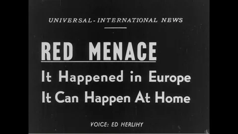 1950 - Communist demonstrations are held in Paris and Berlin. Stock Footage 120413837