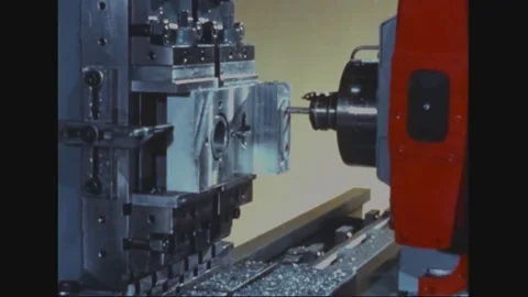 1950 - Deep hole drilling, a precision boring operation and reaming are 動画素材 83105118