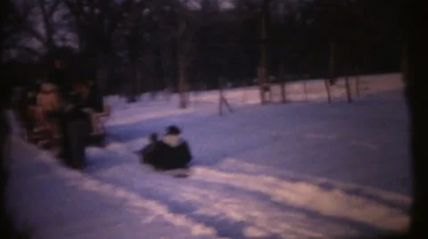 1950's &amp; 60's  vintage, mules pulling sheigh Stock Footage 34137990