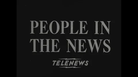 1950s - Albert Einstein receives an award in Princeton, New Jersey. Stock Footage 124142650
