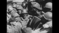 1950S: Allied Soldiers Celebrate The Defeat Of Germany In World War Ii. Stock Footage