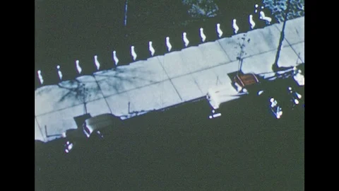 1950s: car preparing to parallel park Stock Footage 122302368