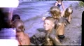 1950s Children Group of Little Kid Playing in Sand Beach Vintage Film Home Movie HD Footage