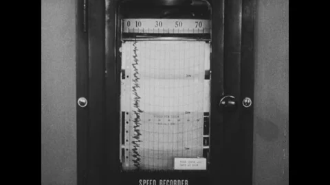 1950s: Different types of weather pattern checkers featured. Stock Footage 74506001