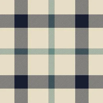 1950s fabric textile vector, ethnicity seamless tartan plaid. 30s pattern t.. 库存插图