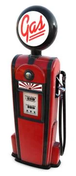 1950s gas pump Stock Illustration