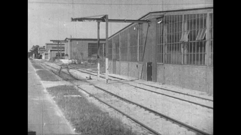 1950s: German technology is developed in the town of Peenemunde lead by Dr. von Stock Footage