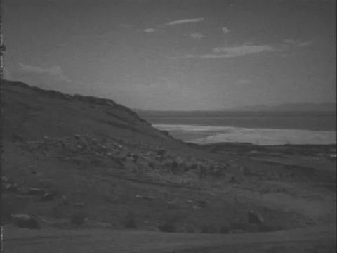 1950s - A look at the earth moving project of the Southern Pacific Railroad in Stock Footage 82938543