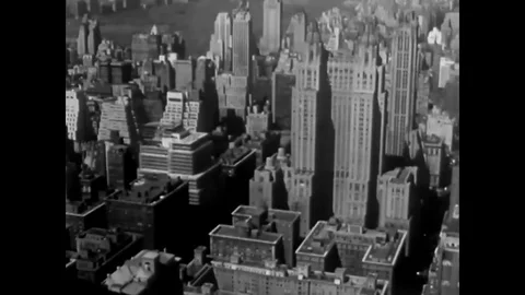 1950's newsreel about the end of the El Train in New York City Stock Footage
