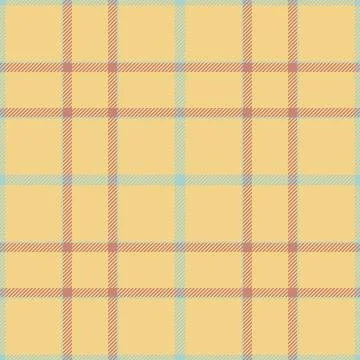 1950s plaid vector background, cotton check texture pattern. Gift textile f.. Illustrazione stock