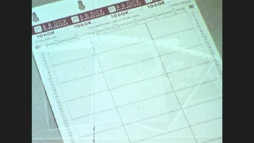 1950s: Stop motion, address labels appear. Illustrated mimeograph stencils. 스톡 동영상 85827149