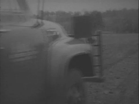 1950s - Using geological equipment and the Van de Graaff accelerator, Stock Footage 82938587