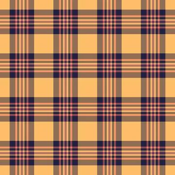 1950s vector check texture, cross plaid textile pattern. Multicolored seaml.. 库存插图