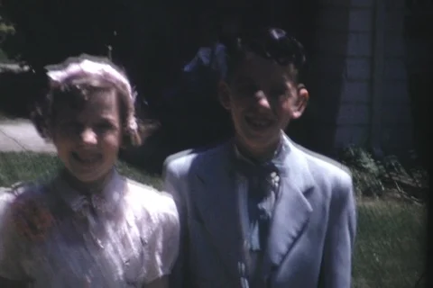 1950s Wedding color Stock Footage 128130748