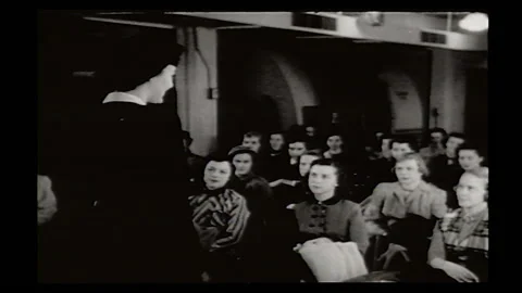 1950s Women in Stewardess Training Intro Historic Film Stock Footage